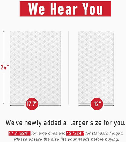 Cooyes Refrigerator Liners, Non-Slip Fridge Liners Washable, Absorbent - Image 4