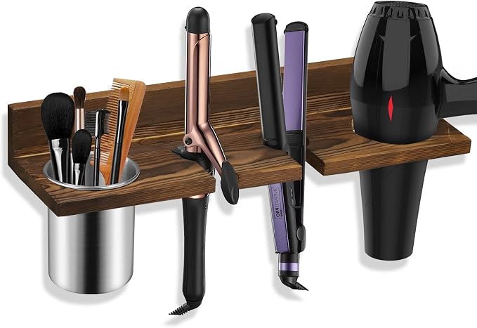 Hair Tool Organizer Wall Mounted by SeashpeaHome