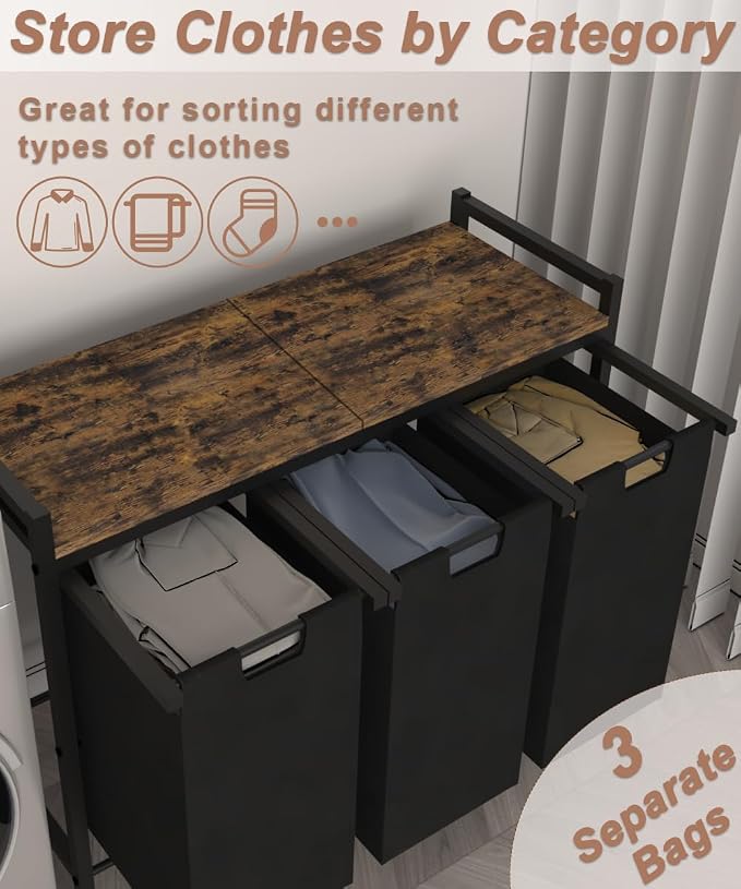 10 x 3 Gal Large Laundry Hamper - Image 2
