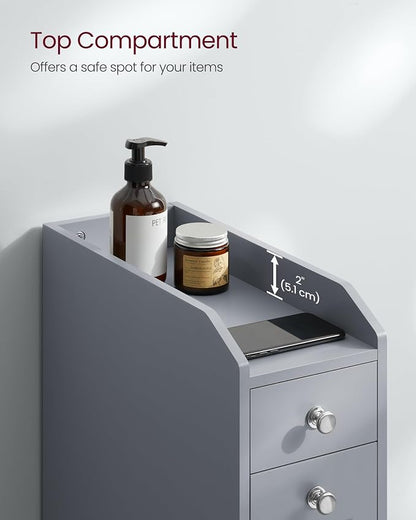 VASAGLE Slim Storage Cabinet, Narrow Storage Organizer - Image 6