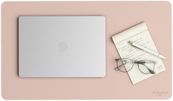 Smead Desk Pad, Vegan Leather Desk Mat by SMEAD