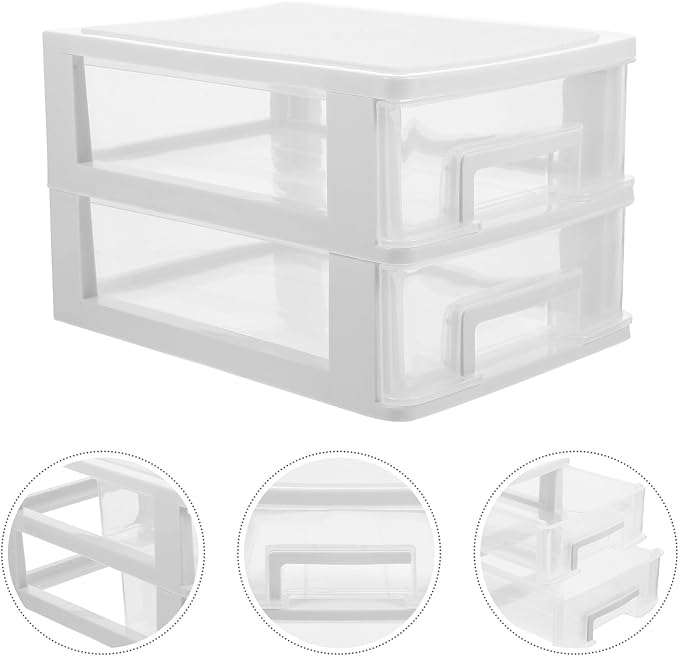 BESPORTBLE Transparent Desktop Drawer Organizer Box Drawer Storage Cabinet - Image 6