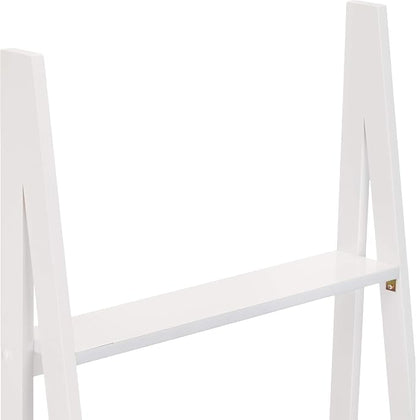 Amazon Basics Ladder Bookshelf Organizer, Solid Rubberwood Frame, 14D x 24.8W x - Image 5
