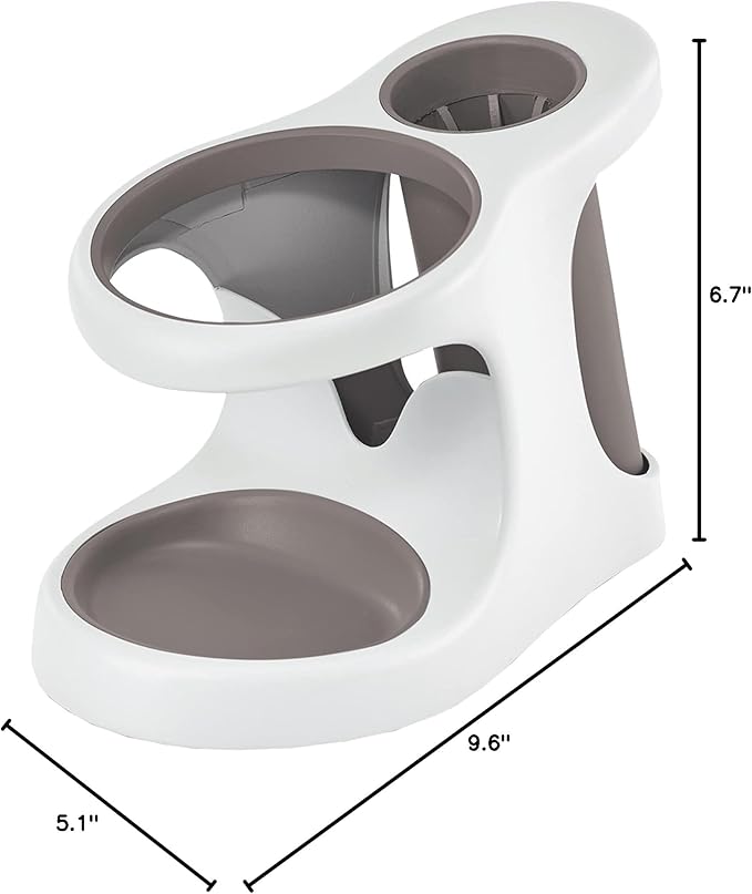 Polder White/Gray Style and Store Bathroom Accessory - Image 6