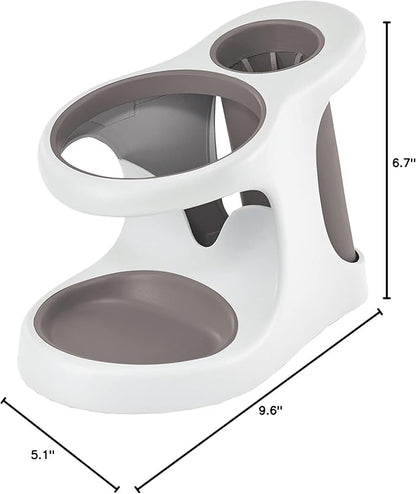 Polder White/Gray Style and Store Bathroom Accessory - Image 6
