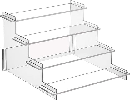 HENABLE 4 Tier Acrylic Display Risers, Perfume Organizer Stand, Cupcake Stand by HENABLE