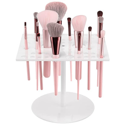 Jetec 54 Holes Acrylic Brush Holder Makeup Brush Drying Rack Collapsible Holder by Jetec