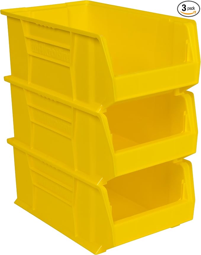 Akro-Mils 30281 Super-Size AkroBins Plastic Storage Bins, Space-Saving by Akro-Mils