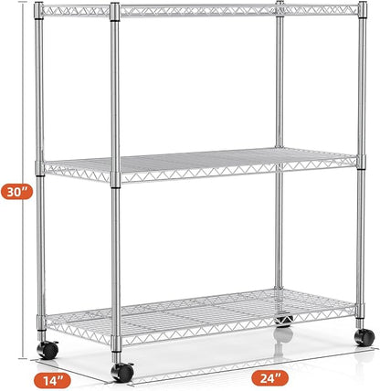 Simple Deluxe Heavy Duty 3-Shelf Shelving Unit - Image 3