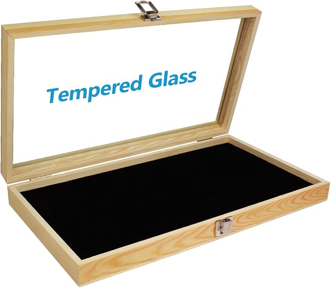 MOOCA Wooden Jewelry Display Case, Jewelry Organizer Case - Image 3