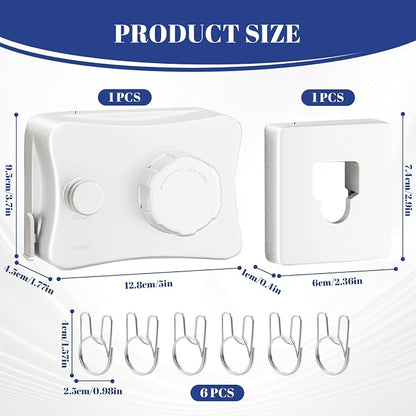 Retractable Clothesline Indoor, Non-Sagging Outdoor Clothes Line Retracting - Image 6