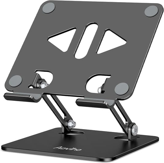Tablet Stand Holder for Desk, Adjustable Desktop Tablet Holder, Foldable by Aoviho