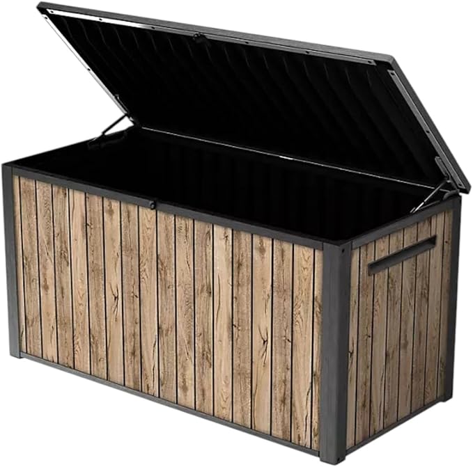 Outdoor Storage Box with Lockable Lid - Image 2