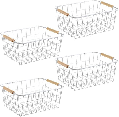 Kitchen Wire Baskets Farmhouse Decor Metal Food Storage Organizer, Household by Aeggplant