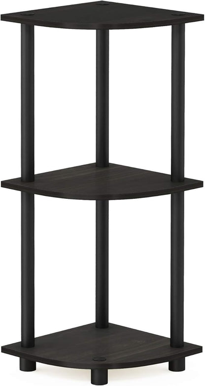 Furinno TURN-N-TUBE Corner Shelf, 3-Tier Corner Bookshelf, Display Storage - Image 6