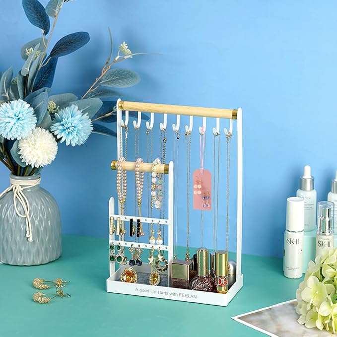6Pcs Pink Portable Leather Earring Holders Pierced Stud Display Card Organizer - Image 5