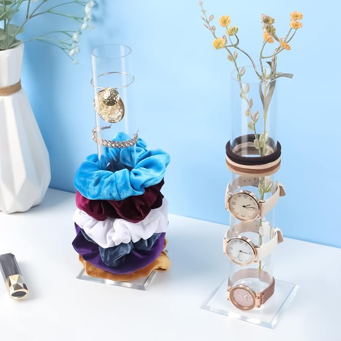 2Pcs 11 Inch Scrunchie Holder Stand, OAOLEER Elastic Band Storage Hair Tie - Image 5