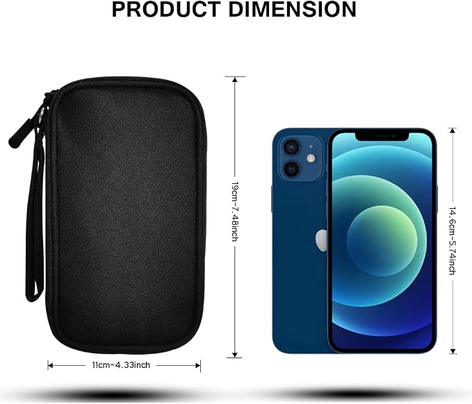 Electronics Organizer Bag Pouch Cable Charger Organizer Travel Shockproof Cord - Image 2