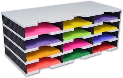 Ultimate Office TierDrop Desktop Organizer Document, and Classroom Sorter. 12 by UltimateOffice