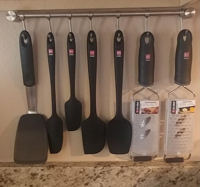 Audmore Kitchen Utensil Rack 1 PCS, 15.6” Pot & Pan Hanging Rack Wall Mount | - Image 5