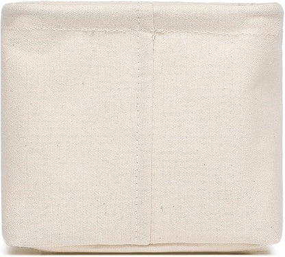 Foldable Storage Bins with Lids Cotton Canvas Rectangular Storage Box Ideal - Image 9