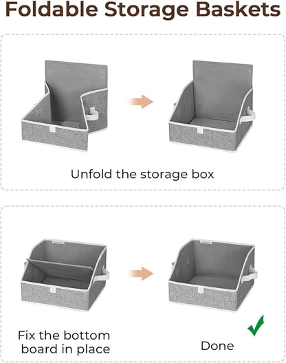 StorageWorks Closet Storage Bins, Trapezoid Organizer Box - Image 5