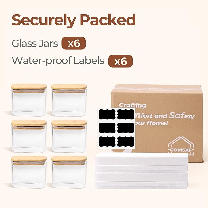 ComSaf 0.7 Qt Rectangle Glass Storage Containers - Image 8