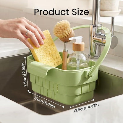 Foldable Hanging Sink Drain Basket, 2026 New 2-in-1 Foldable Sink Colander - Image 2