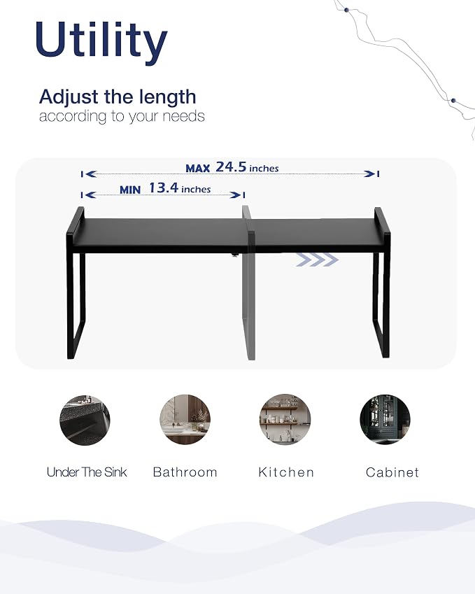 Nxconsu Expandable Cabinet Shelf Organizer Riser - Image 5