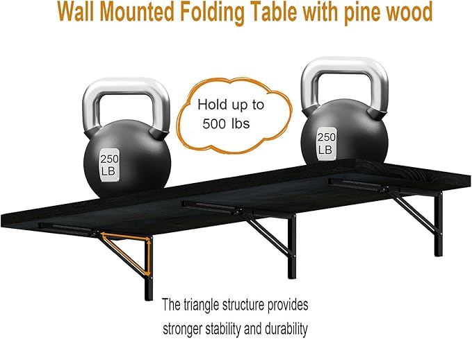 IAE Floating Wall Mounted Folding Table Desk - Image 5