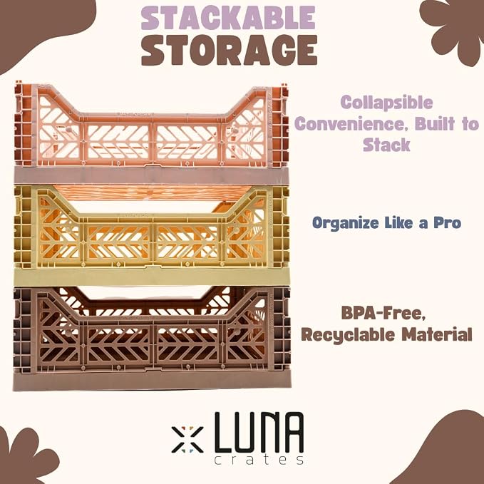 Collapsible Storage Box, Foldable Crate Organizer Bin - Image 2