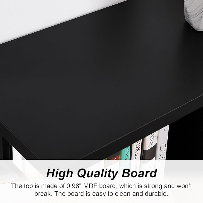 HOMISSUE 6 Cube Storage Organizer Shelf, Rustic Short Bookshelf - Image 5