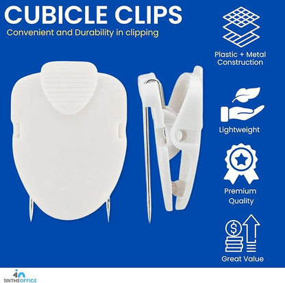1InTheOffice Cubicle Clips, Office Clips, Wall Clip - Image 2