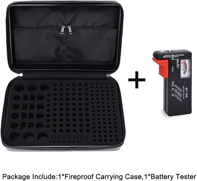 DocSafe Fireproof Battery Organizer Storage Box, Fireproof Waterproof Carrying - Image 7
