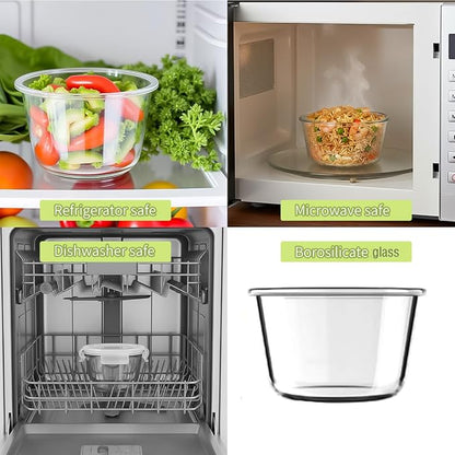 H.JSS WDJS2Cup Glass Soup Container - Image 3