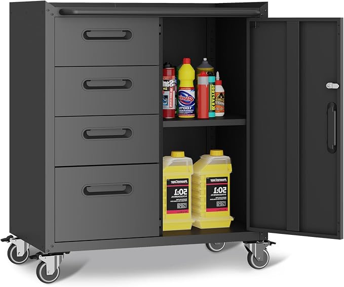 Tool Storage Cabinet, Rolling Tool Cabinet by VIYET