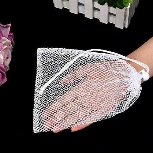 TecUnite 10 Pcs Mesh Bags Drawstring Laundry Bags Large Nylon Mesh Gift - Image 4
