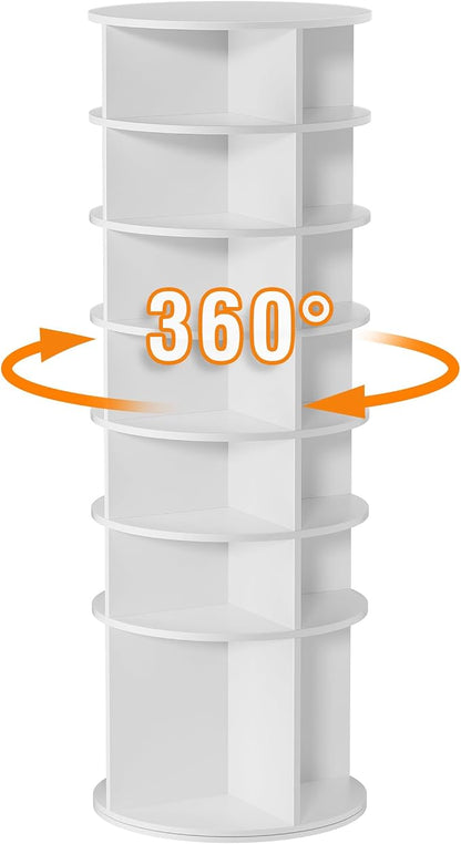 7 Tier Rotating Shoe Rack Tower Shelf, Spinning Shoe Display Lazy Susan - Image 6