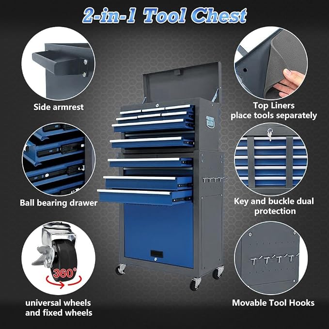 13-Drawer Rolling Tool Chest, Toolbox - Image 5