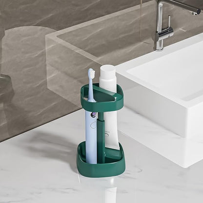 Toothbrush Holder with Cover/Cup, Bathroom Counter Organizer - Image 4