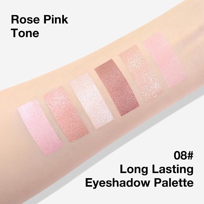 6 Colors Mini Pink Eye Shadow Palette Makeup - Image 6