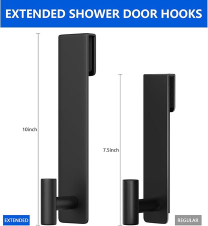 PMMASTO 10 Inch Extended Shower Door Hooks - Image 2