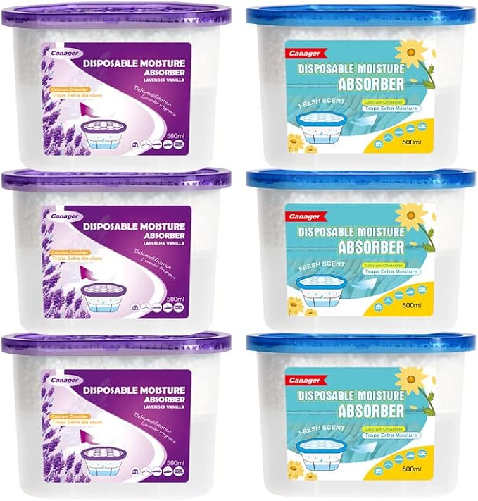 CANAGER Lavender Vanilla, Fresh Scent, Moisture Absorber Box, Odor Eliminator by CANAGER