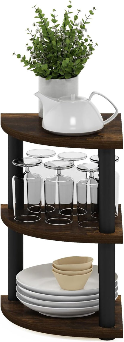 Furinno Turn-N-Tube Kitchen Countertop Organizer, 3-Tier Corner Countertop - Image 4