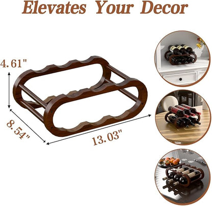 PEKER Wine Rack – Small Countertop Wine Rack & Wine Bottle Holder - Image 6