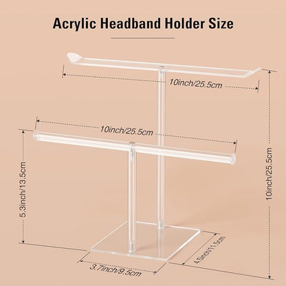 Headband Holder Scrunchie Holders Acrylic, Headband Display Stand, Scrunchie - Image 3