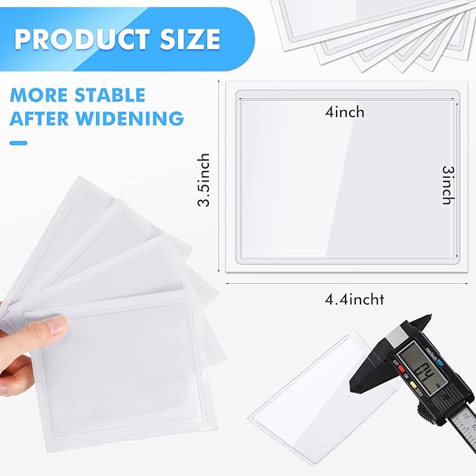 Chinco 30 Pcs Self Adhesive Pockets, Bin Labels - Image 2