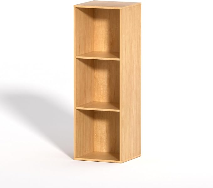 3 Cube Storage Organizer, 3 Tier Cube Low Bookcase Freestanding Storage Display by VAFHYLLIS