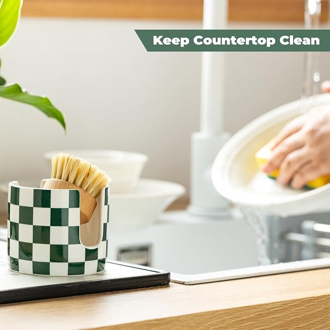 Ceramic Kitchen Sponge Holder, Dish Sponge Holder Suitable - Image 5