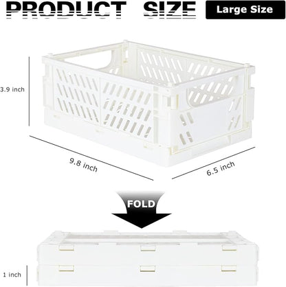 Tixill 2-Pack Mini Foldable Plastic Baskets - Image 2